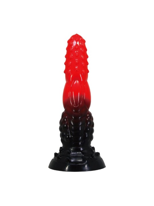 POWER MONSTERS - DILDO FANTASY DRAGO DI FUOCO CON VENTOSA 24,5 CM Ø 5,