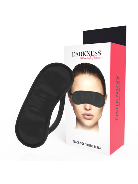 DARKNESS - ZWART RECHT OOGMASKER