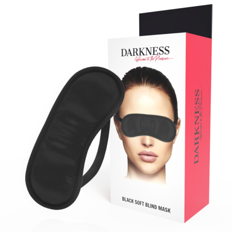 DARKNESS - ZWART RECHT OOGMASKER