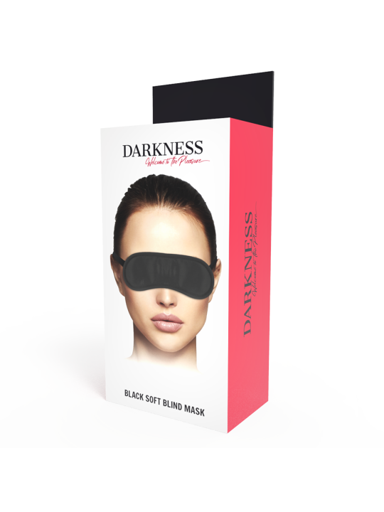DARKNESS - ZWART RECHT OOGMASKER