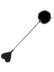 DARKNESS - CHICOTE DE PENAS DE AMOR NEGRO 40 CM