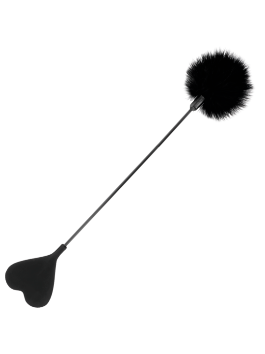 DARKNESS - FOUET PLUME DAMOUR NOIR 40 CM
