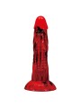 POWER MONSTERS - MINOTAUR DILDO FANTASÍA CON VENTOSA 21 CM Ø 5 CM ROJO