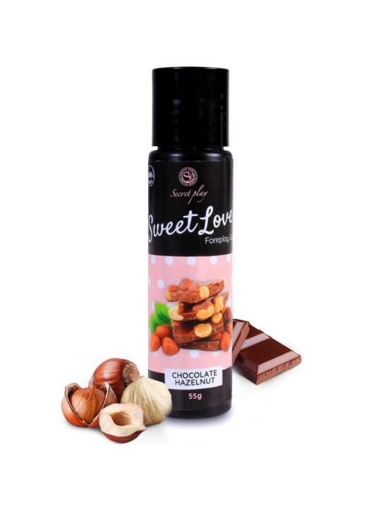 SECRETPLAY - GEL DOCE AMOR CHOCOLATE COM AVELÃ 60 ML