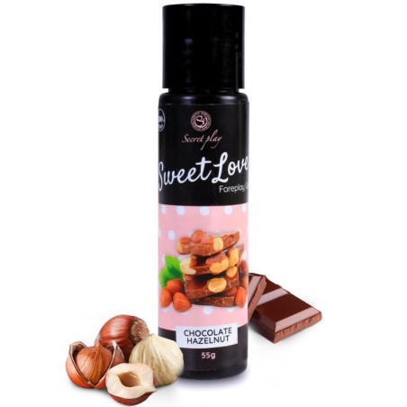 SECRETPLAY - ZOETE LIEFDESCHOCOLADEGEL MET HAZELNOTEN 60 ML