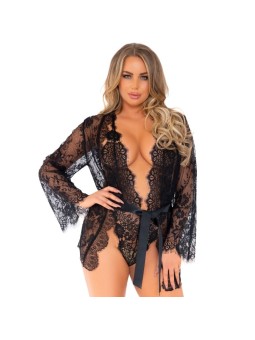 LEG AVENUE - SET MET TEDDY EN ROBE L