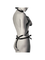 COQUETTE CHIC DESIRE - ELASTIC HARNESS SET AND NIPPLE COVERS BLACK