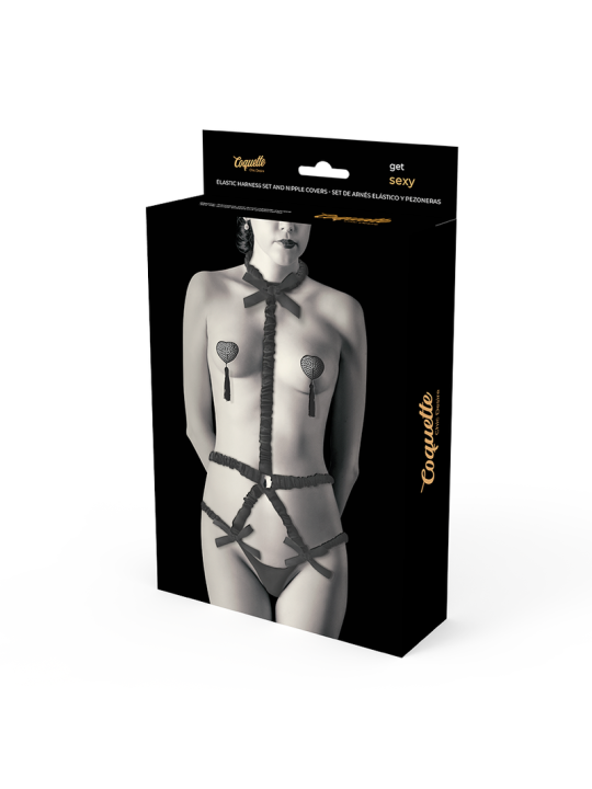 COQUETTE CHIC DESIRE - LINGERIE SET CON PEZONERAS DELUXE