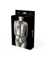 COQUETTE CHIC DESIRE - ELASTIC HARNESS SET AND NIPPLE COVERS BLACK