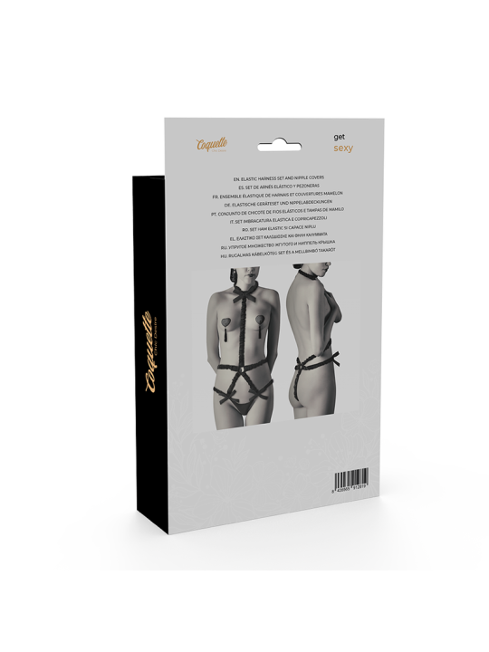 COQUETTE CHIC DESIRE - LINGERIE SET CON PEZONERAS DELUXE