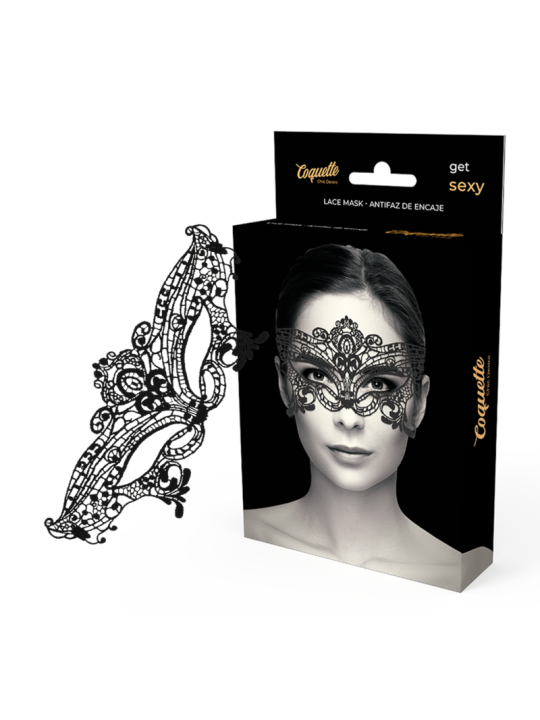 COQUETTE CHIC DESIRE - LACE MASK BLACK