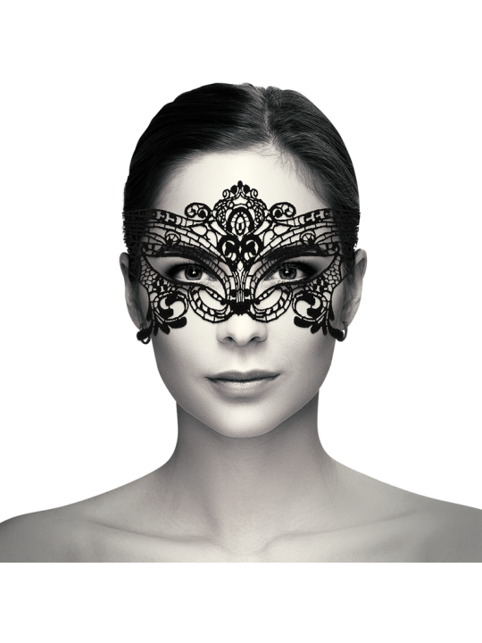 COQUETTE CHIC DESIRE - MASQUE LARGE EN DENTELLE NOIRE