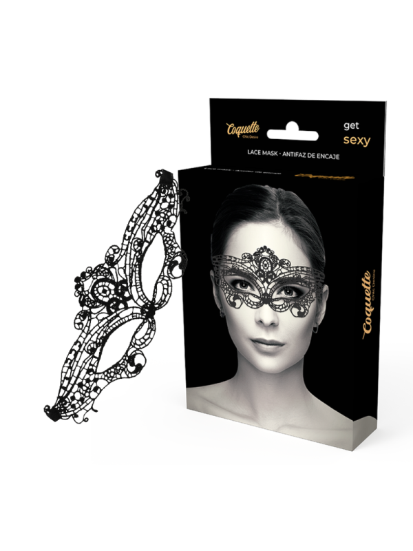 COQUETTE CHIC DESIRE - ANTIFAZ ENCAJE NEGRO FINO