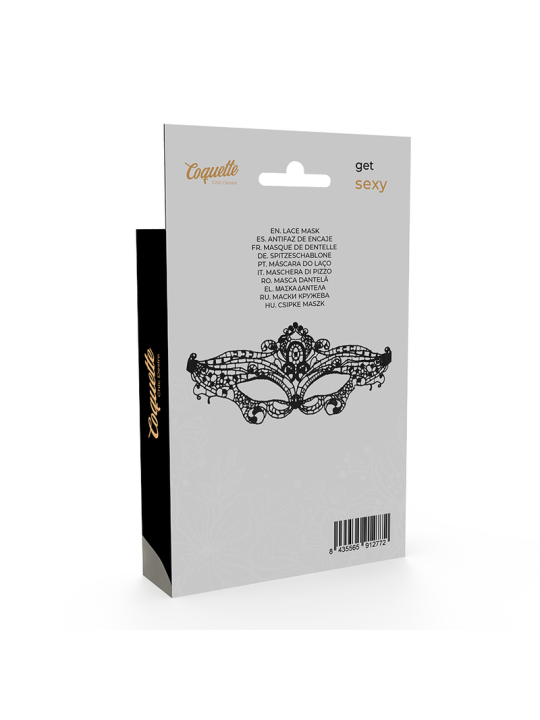 COQUETTE CHIC DESIRE - LACE MASK BLACK
