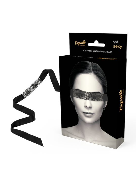 COQUETTE CHIC DESIRE - LACE MASK BLACK