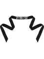 COQUETTE CHIC DESIRE - MASCHERA IN PIZZO NERO CON NASTRO