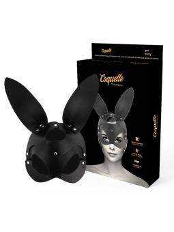 COQUETTE CHIC DESIRE - MÁSCARA CUERO VEGANO CON OREJAS DE CONEJO