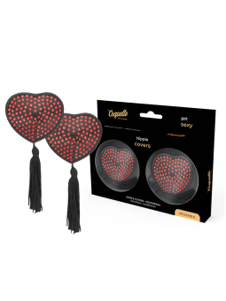 COQUETTE CHIC DESIRE - ROT/SCHWARZE NIPPELABDECKUNGEN