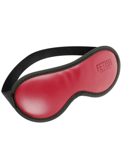 FETISH SUBMISSIVE DARK ROOM - MASQUE EN CUIR VÉGAN AVEC DOUBLURE EN NÉ