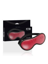 FETISH SUBMISSIVE DARK ROOM - VEGAN LEDEREN MASKER MET NEOPREEN VOERIN