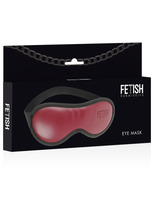 FETISH SUBMISSIVE DARK ROOM - MSCARA DE COURO VEGANO COM FORRO DE NEOP