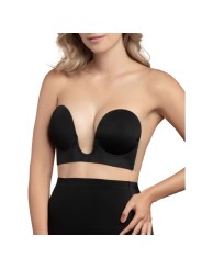 BYE-BRA - BRA WITHOUT HANDLES SHAPE U BLACK CUP A