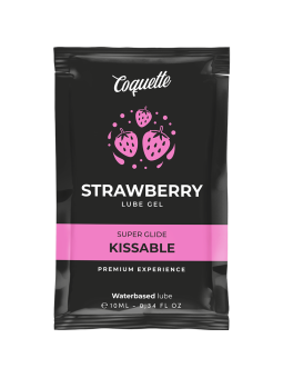 COQUETTE CHIC DESIRE - LUBRIFICANTE BEIJVEL BASE DE GUA DE MORANGO 10 