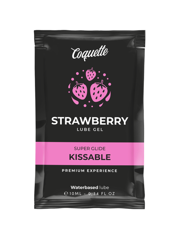 COQUETTE CHIC DESIRE - LUBRIFICANTE BEIJVEL BASE DE GUA DE MORANGO 10 
