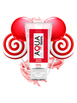 AQUA TRAVEL - LUBRIFICANTE À BASE DE ÁGUA AQUA TRAVEL SABOR LOLLIPOP -