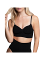 BYE-BRA - MEDIUM CONTROL SOUTIEN-GORGE SANS POINTS NOIR TAILLE S