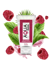AQUA TRAVEL - LUBRICANTE BASE AGUA SABOR FRAMBUESA SALVAJE - 50 ML