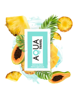 AQUA TRAVEL - LUBRIFICANTE À BASE DE ÁGUA SABOR DE FRUTAS TROPICAIS 6 