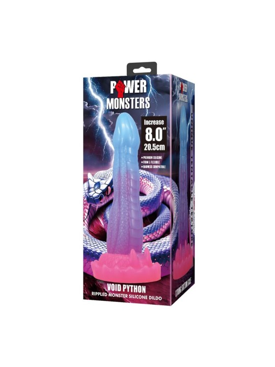 POWER MONSTERS - DILDO FANTASIA VOID PYTHON COM VENTOSA 20,5 CM Ø 5,2 