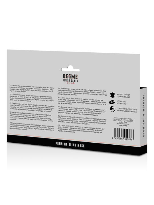 BEGME - BLACK EDITION MASQUE AVEUGLE PREMIUM