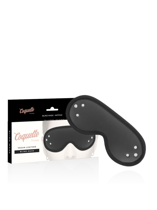 COQUETTE CHIC DESIRE - MSCARA DE COURO FANTASY VEGAN COM FORRO DE NEOP