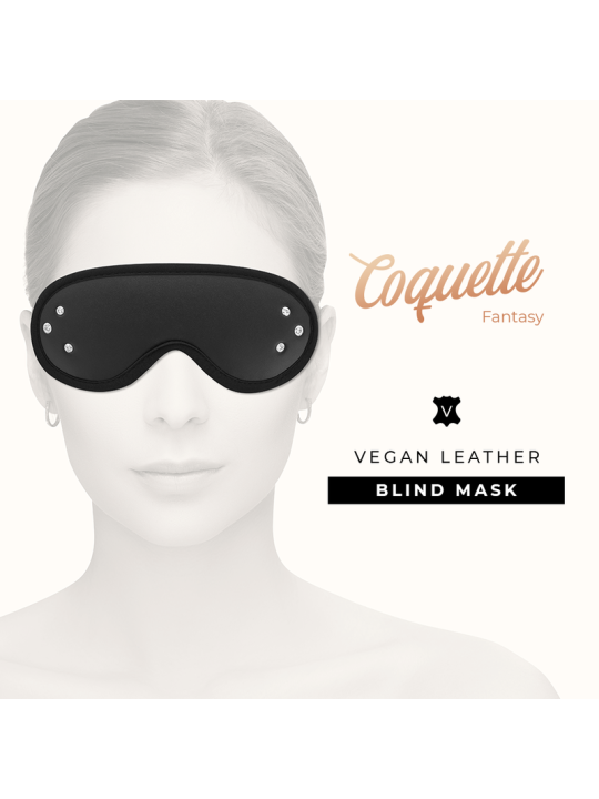 COQUETTE CHIC DESIRE - MSCARA DE COURO FANTASY VEGAN COM FORRO DE NEOP