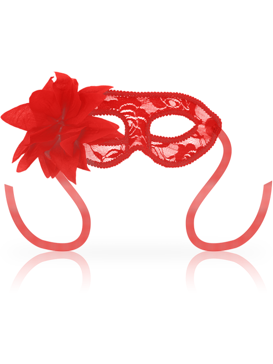 OHMAMA - MASKERS MET KANT EN RODE BLOEM