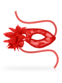 OHMAMA - MASKS ANTIFAZ CON ENCAJES Y FLOR ROJO