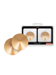 COQUETTE CHIC DESIRE - METALEN TEPELBEKLEDERS MET GOUDEN CIRKELS