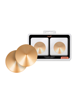 COQUETTE CHIC DESIRE - METALEN TEPELBEKLEDERS MET GOUDEN CIRKELS