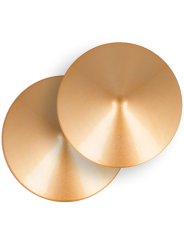 COQUETTE CHIC DESIRE - METALEN TEPELBEKLEDERS MET GOUDEN CIRKELS