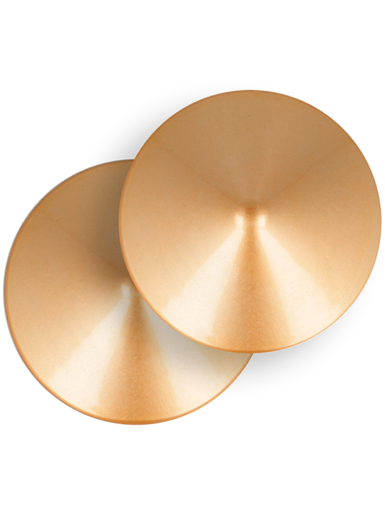 COQUETTE CHIC DESIRE - METALEN TEPELBEKLEDERS MET GOUDEN CIRKELS