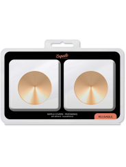 COQUETTE CHIC DESIRE - METALEN TEPELBEKLEDERS MET GOUDEN CIRKELS
