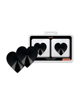 COQUETTE CHIC DESIRE - NIPPELABDECKUNGEN MIT SCHWARZEN HERZEN