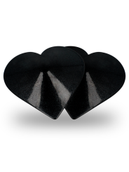 COQUETTE CHIC DESIRE - NIPPELABDECKUNGEN MIT SCHWARZEN HERZEN