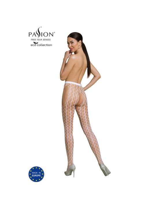 PASSION - ECO COLLECTION BODYSTOCKING ECO S007 BLANCO