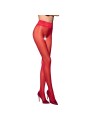 PASSION - TIOPEN 008 ROTE STRUMPFHOSE 3/4 30 DEN
