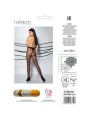 PASSION - TIOPEN 022 SCHWARZ/ROT STRUMPFHOSE 1/2 20 DEN