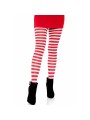 LEG AVENUE - COLLANTS RAYURES BLANC/ROUGE