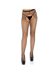 LEG AVENUE - MEDIAS DE RED CROTCHLESS NEGRO
